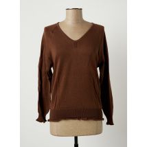 STEFAN GREEN - Pull marron en coton pour femme - Taille 38 - Modz