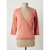 STEFAN GREEN - Gilet cache-cœur rose en coton - Femme - Taille 38 - Modz