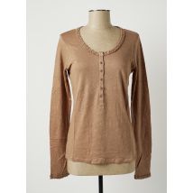 STEFAN GREEN - Pull marron en lin - Femme - Taille 36 - Modz