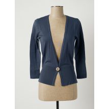 STEFAN GREEN - Gilet manches longues bleu en merinos - Femme - Taille 36 - Modz