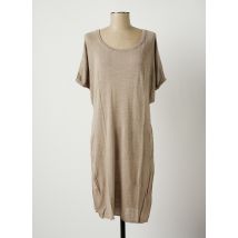 STEFAN GREEN - Robe mi-longue marron en viscose - Femme - Taille 36 - Modz