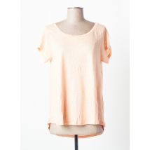 NOTSHY - T-shirt orange en lin - Femme - Taille 38 - Modz