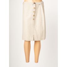 AGATHE & LOUISE - Jupe mi-longue beige en polyester - Femme - Taille 52 - Modz