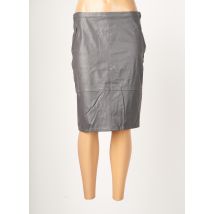 FELINO - Jupe mi-longue gris en polyurethane - Femme - Taille 38 - Modz