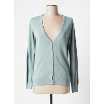 TBS - Gilet manches longues vert en coton - Femme - Taille 40 - Modz