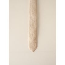 ODB - Cravate beige en soie - Homme - Taille TU - Modz