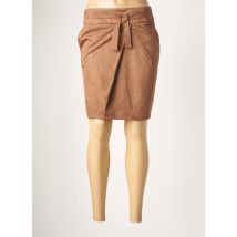 LE PETIT BAIGNEUR - Jupe mi-longue marron en polyester - Femme - Taille 38 - Modz