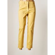OLSEN - Pantalon slim jaune en coton pour femme - Taille 40 - Modz