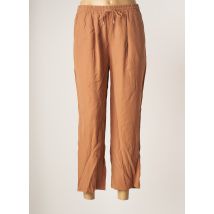 JULIE GUERLANDE - Pantalon droit beige en viscose - Femme - Taille 38 - Modz