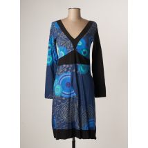 ALLER SIMPLEMENT - Robe mi-longue bleu en coton - Femme - Taille 36 - Modz