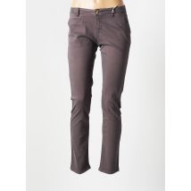 LAB DIP PARIS - Pantalon chino gris en coton - Femme - Taille W27 - Modz