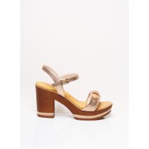 GADEA - Sandales/Nu pieds beige en cuir pour femme - Taille 36 - Modz