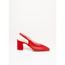 LODI - Sandales/Nu pieds rouge en cuir pour femme - Taille 39 - Modz