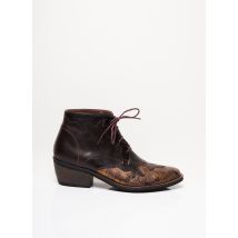 MINKA DESIGN - Bottines/Boots marron en cuir pour femme - Taille 36 - Modz