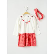 3 POMMES - Robe mi-longue rose en coton - Fille - Taille TU - Modz