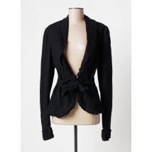 120% LINO - Blazer noir en lin - Femme - Taille 38 - Modz