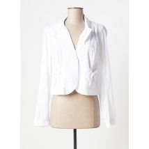 INDIES - Blazer blanc en coton - Femme - Taille 38 - Modz