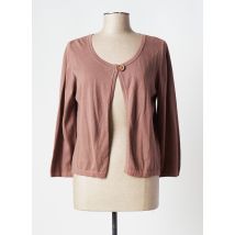 VIRIATO - Gilet manches longues marron en coton - Femme - Taille 46 - Modz