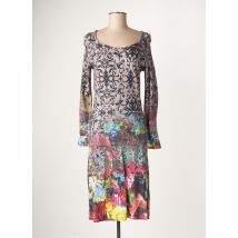 AVENTURES DES TOILES - Robe mi-longue gris en viscose - Femme - Taille 38 - Modz