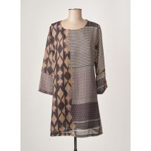 CRISTINA REJ - Robe courte beige en polyester - Femme - Taille 40 - Modz