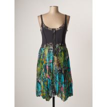 GARELLA - Robe mi-longue bleu en soie - Femme - Taille 40 - Modz