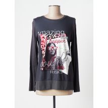 VIRIATO - Top gris en viscose - Femme - Taille 36 - Modz