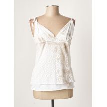 CRISTINA GAVIOLI - Top beige en coton - Femme - Taille 42 - Modz
