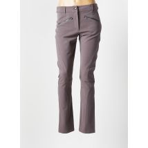 GARELLA - Pantalon slim gris en polyester - Femme - Taille 38 - Modz