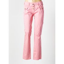 CRISTINA GAVIOLI - Pantalon slim rose en coton - Femme - Taille 44 - Modz