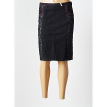 AQUAJEANS - Jupe mi-longue noir en polyester - Femme - Taille 40 - Modz