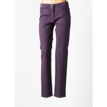 JOCAVI - Pantalon slim violet en coton - Femme - Taille 36 - Modz