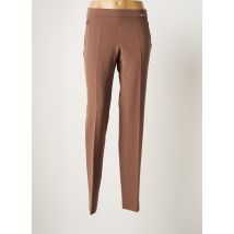 JOCAVI - Pantalon slim marron en polyester - Femme - Taille 38 - Modz