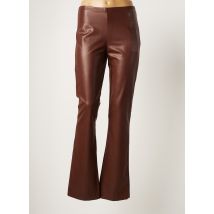 RAFFAELLO ROSSI - Pantalon flare marron en viscose - Femme - Taille 38 - Modz