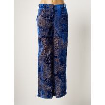 B.YU - Pantalon large bleu en polyamide - Femme - Taille 38 - Modz