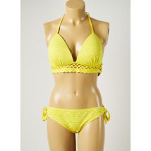 DAG ADOM - Maillot de bain 2 pièces jaune en polyester pour femme - Taille 42 - Modz