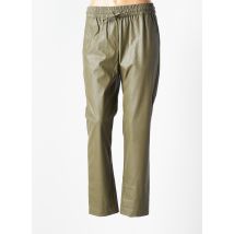 B.YOUNG - Pantalon chino vert en polyurethane - Femme - Taille 36 - Modz