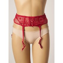 ANTINEA - Guêpière/Porte-jarretelle rouge en polyester - Femme - Taille 44 - Modz