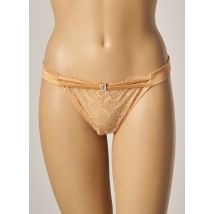 LUNA - Tanga beige en polyester - Femme - Taille 42 - Modz