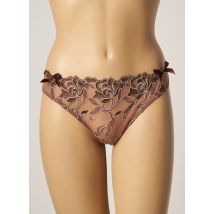 CHRISTIES - Tanga marron en polyamide - Femme - Taille 40 - Modz
