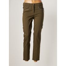 FRANK WALDER - Pantalon 7/8 vert en viscose - Femme - Taille 38 - Modz