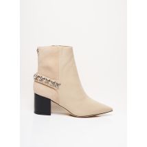 GUESS - Bottines/Boots beige en cuir - Femme - Taille 40 - Modz