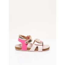 CARREMENT BEAU - Sandales/Nu pieds rose en cuir - Fille - Taille 19 - Modz