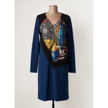 EROKE - Robe mi-longue bleu en polyester - Femme - Taille 38 - Modz