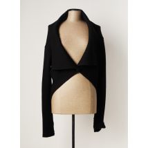 CARNET DE BORD - Boléro noir en merinos - Femme - Taille 44 - Modz