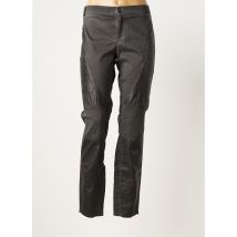 DEHA - Pantalon droit gris en coton - Femme - Taille 40 - Modz