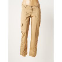 HUIT SIX SEPT - Pantalon droit beige en coton - Femme - Taille 38 - Modz