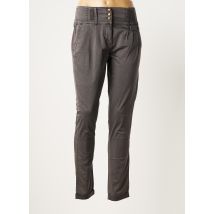 NOT THE SAME - Pantalon slim gris en coton - Femme - Taille 36 - Modz