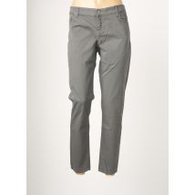 SUN VALLEY - Pantalon slim gris en coton - Femme - Taille 34 - Modz