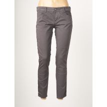 SUN VALLEY - Pantalon slim gris en coton - Femme - Taille 40 - Modz