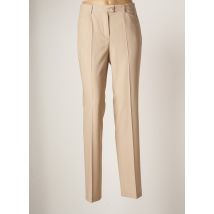 TONI - Pantalon droit beige en polyester - Femme - Taille 40 - Modz